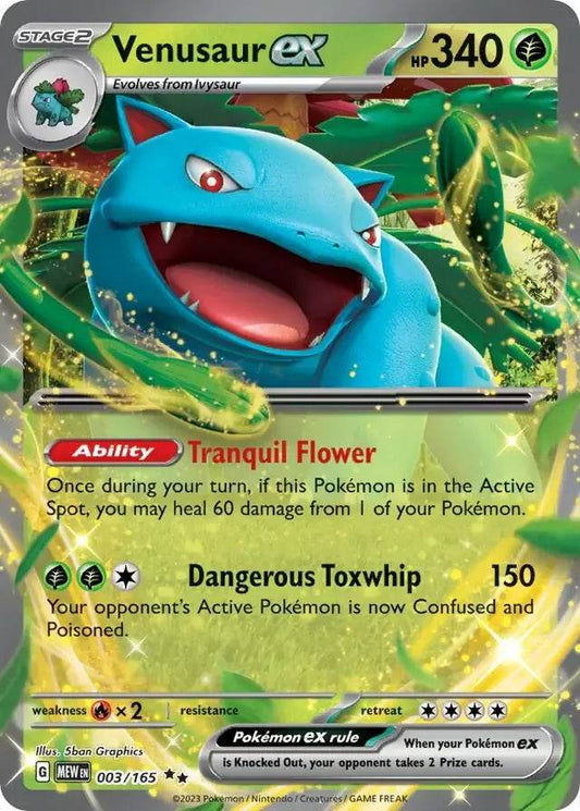 Venusaur ex 3/165 Double Rare ex - MissingNo.