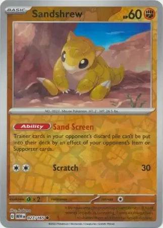 Sandshrew 27/165 Reverse Common - MissingNo.