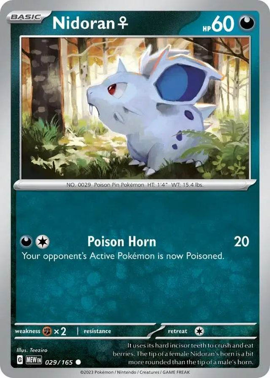 Nidoran F 29/165 Common - MissingNo.