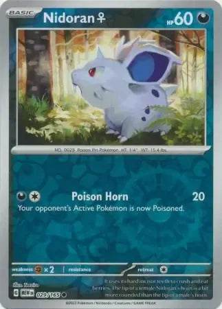 Nidoran F 29/165 Reverse Common - MissingNo.