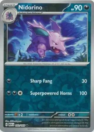 Nidorino 33/165 Reverse Uncommon - MissingNo.