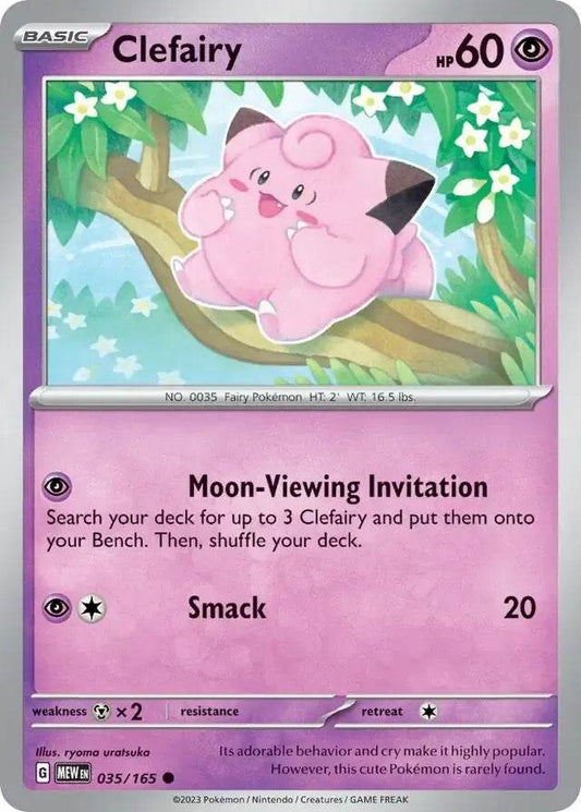 Clefairy 35/165 Common - MissingNo.