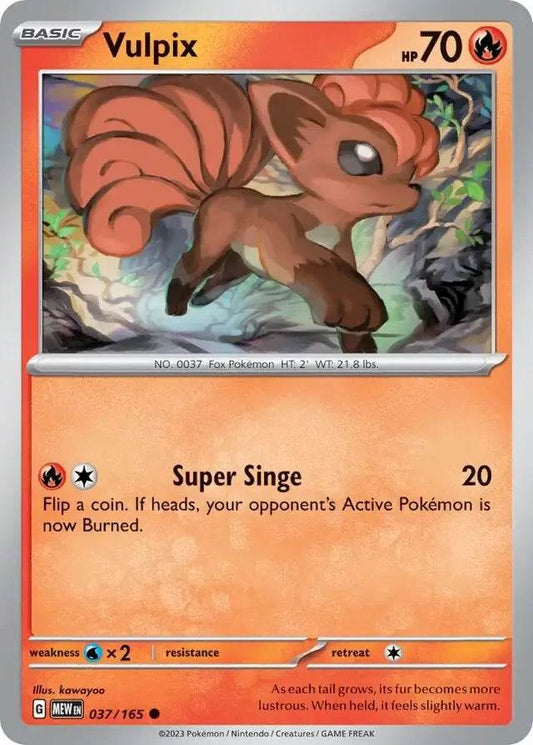 Vulpix 37/165 Common - MissingNo.