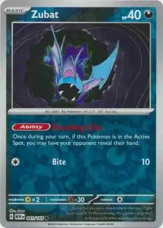 Zubat 41/165 Reverse Common - MissingNo.
