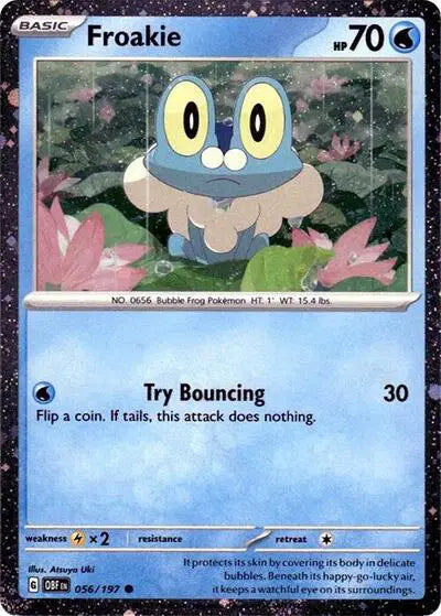 Froakie 56/197 Cosmos Holo Shrouded Fable Greninja Special Illustration Collection - MissingNo.