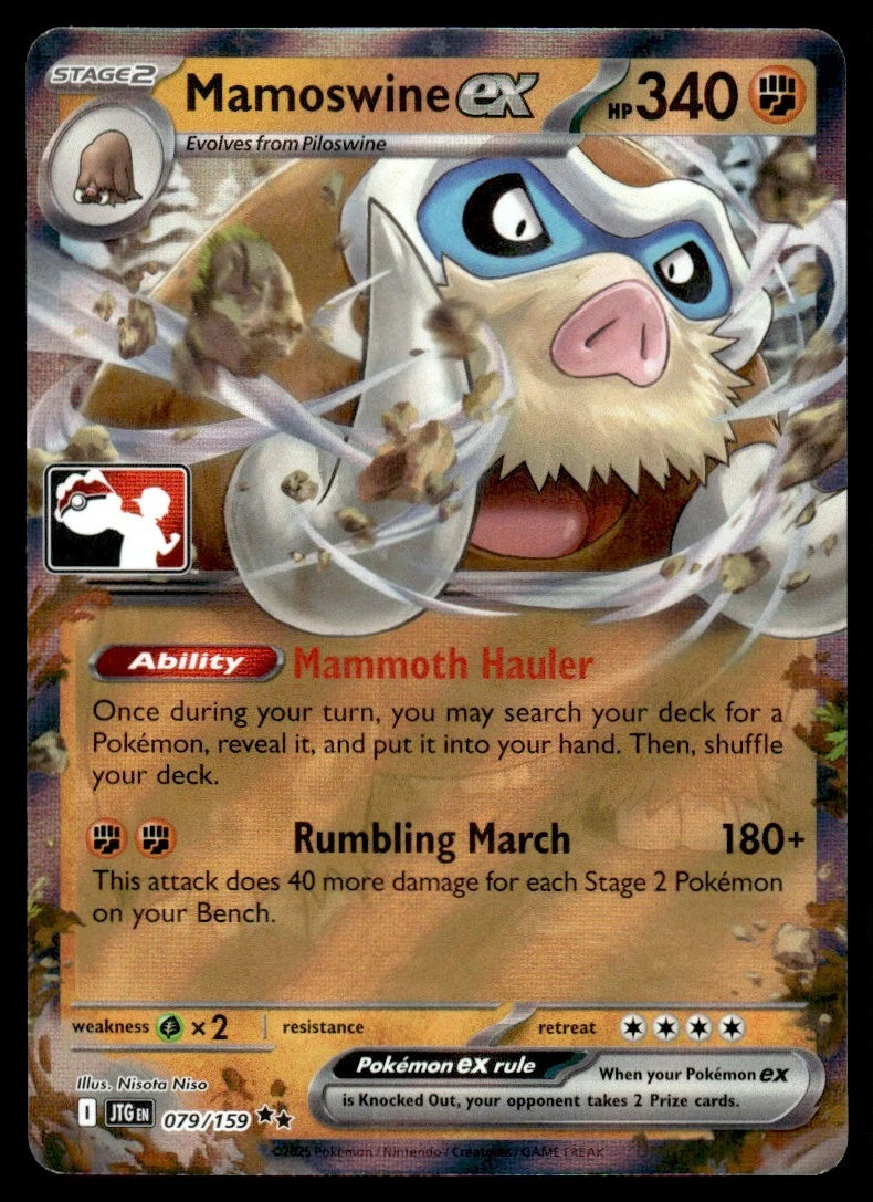 Mamoswine ex 079/159 Double Rare ex - MissingNo.