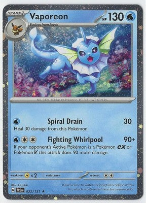 Vaporeon 022/131 Holo Rare Cosmo Holo Costco Exclusive - MissingNo.