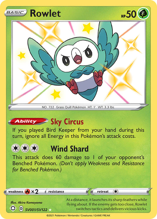 Rowlet SV001/SV122 Holo Rare