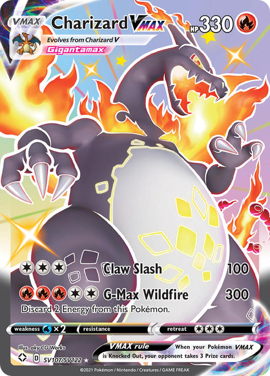 Charizard VMAX SV107/SV122 Holo Rare VMAX