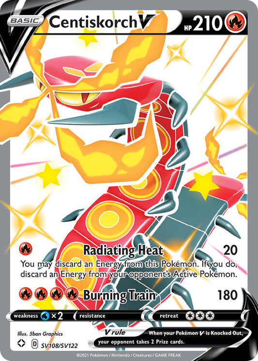 Centiskorch V SV108/SV122 Holo Rare V