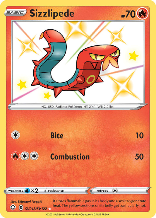 Sizzlipede SV018/SV122 Holo Rare