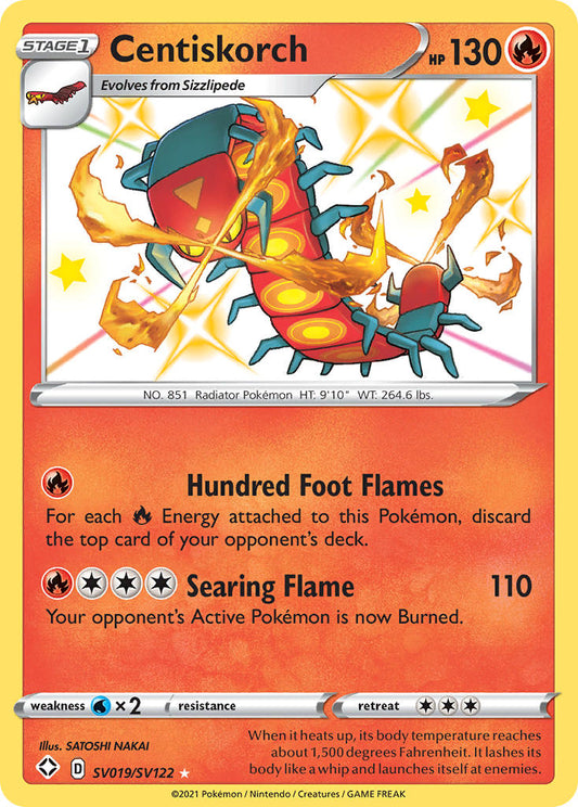 Centiskorch SV019/SV122 Holo Rare