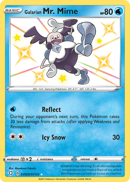 Galarian Mr. Mime SV020/SV122 Holo Rare
