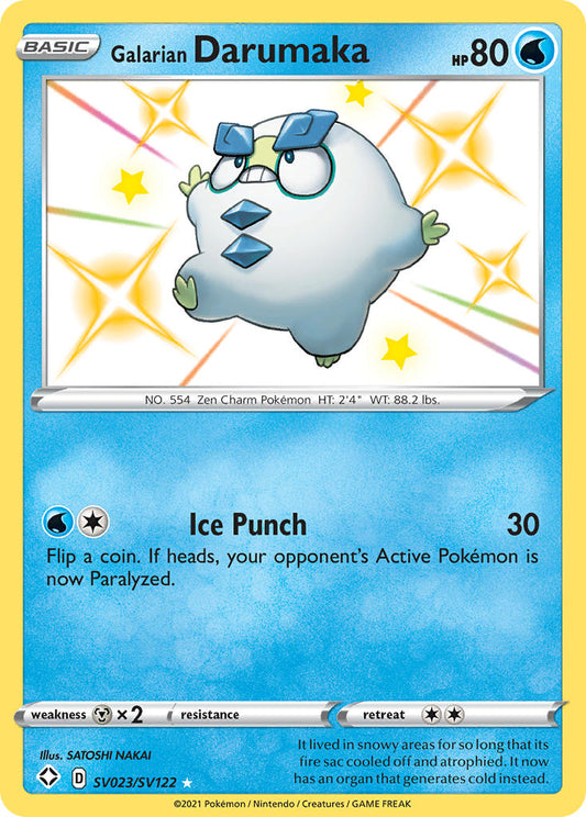 Galarian Darumaka SV023/SV122 Holo Rare