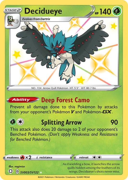 Decidueye SV003/SV122 Holo Rare