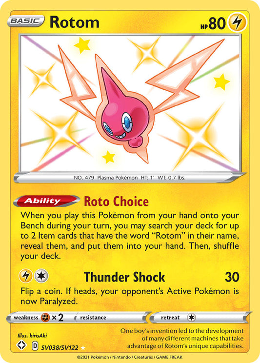 Rotom SV038/SV122 Holo Rare