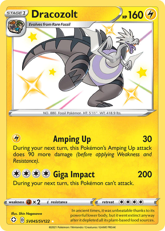 Dracozolt SV045/SV122 Holo Rare