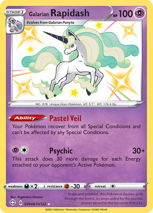 Galarian Rapidash SV048/SV122 Holo Rare