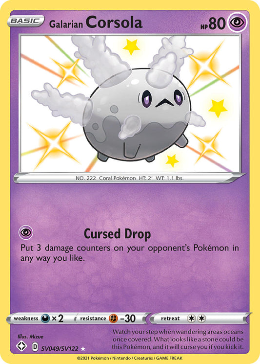 Galarian Corsola SV049/SV122 Holo Rare