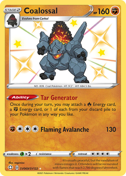 Coalossal SV069/SV122 Holo Rare