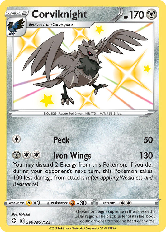 Corviknight SV089/SV122 Holo Rare