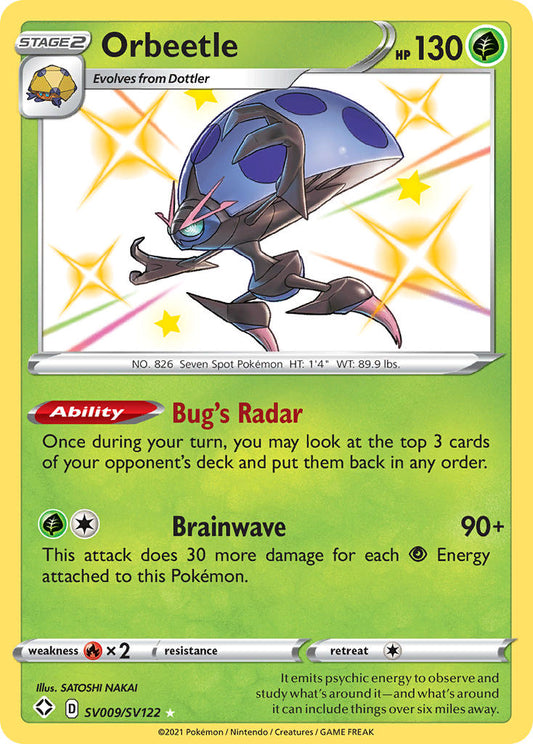 Orbeetle SV009/SV122 Holo Rare