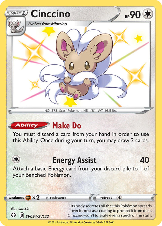 Cinccino SV094/SV122 Holo Rare
