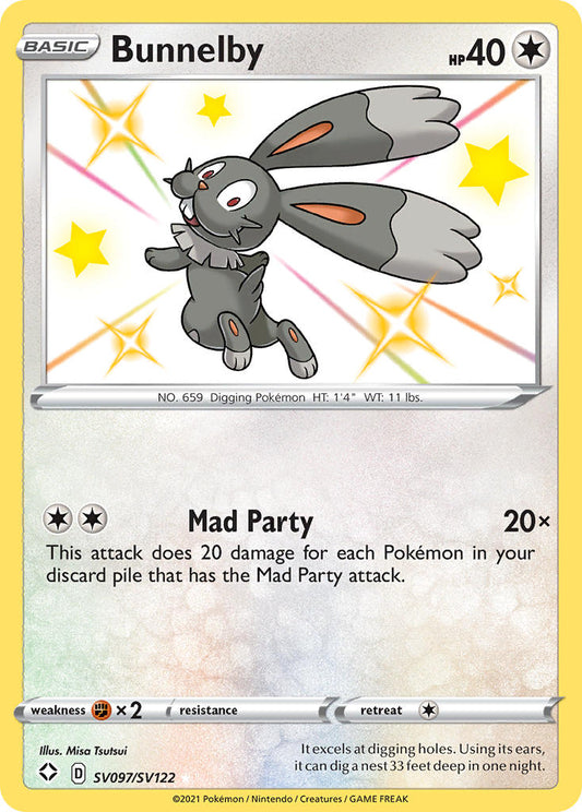 Bunnelby SV097/SV122 Holo Rare