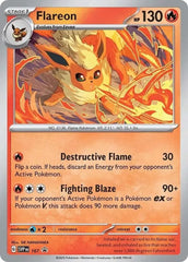 Flareon 167 Prismatic Evolutions Poster Collection Exclusive Cosmo Holo