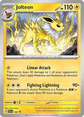 Jolteon 169 Prismatic Evolutions Poster Collection Exclusive Cosmo Holo