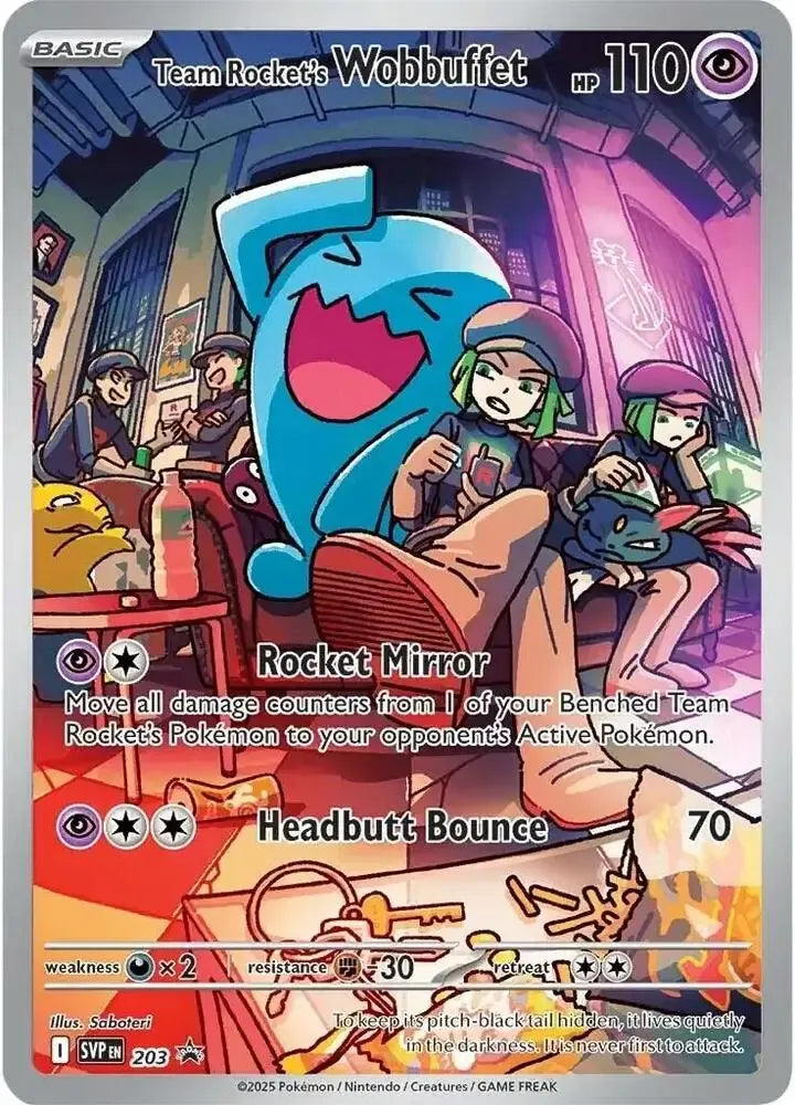 Team Rocket's Wobbuffet 203 - MissingNo.